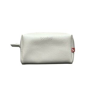 Cathay Pacific Business Class Grey White Amenity Leather Pouch by Bamford